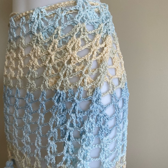 Handmade Crochet Swim Coverup - Large - Picture 3 of 3